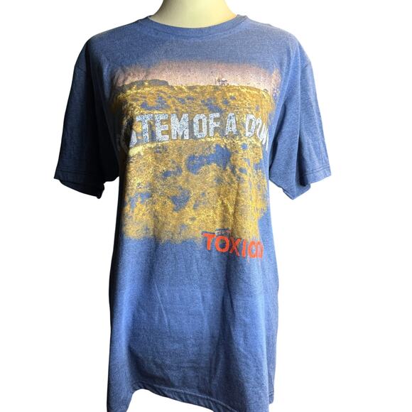 System Of A Down Vintage "Toxicity" Graphic Tee, Blue, Unisex Medium - Picture 3 of 3